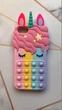 Силиконовый чехол Поп ит Антистресс Поп-Ит Pop It на iPhone 6/6s Попит Единорог - изображение 1