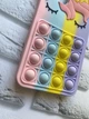 Чехол Однорог Попит Антистресс Поп-Ит Pop It для Samsung A33 5G Поп ит Единорог роз.-фиол. - изображение 3