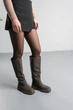 Сапоги женские Fashion Attraction 3852 38 размер 24,5 см Оливковый 4432426 - изображение 10