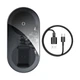 Заряджання Qi BASEUS Simple 2in1 Wireless Charger Pro Edition For Phones+Pod |15W| (WXJK-C02) 4756970 - зображення 1
