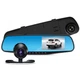Відеореєстратор для авто з дзеркалом з двома 2 камерами DVR - изображение 1