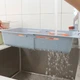 Портативний складний кошик на мийку для кухні пластиковий - зображення 3