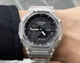 Наручные часы Casio GA-2100SKE-7AER Ударопрочные Черные с серым/прозрачным - изображение 1