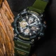 Мужские наручные часы CASIO GWG-100-1A3ER Черные\зеленый ремень - изображение 2