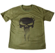 Футболка тактична СoolMax Skull L OLIVE - зображення 5