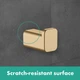 Крючок настенный одинарный HANSGROHE AddStoris 41742140 прямоугольный металлический бронза - изображение 3