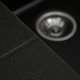 Мийка для кухні PLATINUM гранітна 9950 PANDORA 990x500мм кутова врізна без сифону на півтори чаші чорна PLS-A27969 - зображення 5
