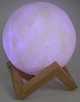 3D нічник світильник місяць Moon Lamp різнокольоровий реалістичний з пультом дистанційного керування з підзарядкою - зображення 4