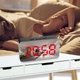 Годинник настільний LED DS-3658L з червоним підсвічуванням black - зображення 4