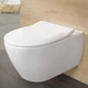 Унитаз подвесной белый VILLEROY&BOCH VERITY DESIGN 2.0 с сиденьем с микролифтом 5C98HR01 - изображение 3