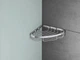 Полочка настенная металлическая для ванной GROHE BauCosmopolitan хром угловая 40663001 - изображение 3