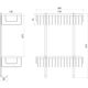 Полочка настенная металлическая для ванной GLOBUS LUX SQ9488 хром 2-х ярусная 000022205 - изображение 2