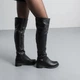 Ботфорты женские зимние Fashion Arabella 3855 37 размер 24 см Черный 4432443 - изображение 4