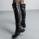 Ботфорты женские зимние Fashion Arabella 3855 37 размер 24 см Черный 4432443 - изображение 8