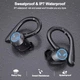 Бездротові спортивні Bluetooth навушники TWS Q25 Pro водонепроникні із сенсорами та мікрофоном Чорний - зображення 6
