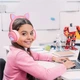 Детские беспроводные Bluetooth наушники "CAT" ВК-1 с кошачьими ушками и LED подсветкой Розовый - изображение 9