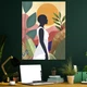 Картина Холстович Empowered Vibe 30x40 см. Картина абстракция девушка в цветах для офиса, гостиной, спальни, кухни, интерьера - изображение 4