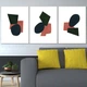 Модульна картина Холстович Shapes of Abstract 225х100 см. Картина Форми абстракції для вітальні, спальні, кухні, коридору, офісу, кафе, інтер'єру - зображення 3