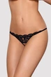 Кружевные стринги с разрезом Obsessive 831-THC-1 otwarte Черный L/XL (SO7176) - изображение 5