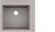 Мойка кухонная Hansgrohe S51, гранит, квадрат, без крыла, 560х510х190мм, чаша- 1, накладная, S510-F450, серый бетон 43312380 - изображение 1