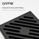 Трап вертикальный GAPPO G81050-6, латунь, 100х100 мм, черный - изображение 2