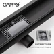 Трап для душа GAPPO G87007-36, 70х700 мм, нержавеющая сталь, черный - изображение 2
