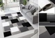 Килим інтер'єрний Chemex LUXURY BCF 120 x 170 см, з коротким ворсом, сучасний дизайн (DK24A_DARK GRAY) - зображення 3