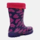 Детские резиновые сапоги для девочки Demar Twister Lux Print 0039 V 30-31 Фиолетовые (5901232009593) - изображение 4
