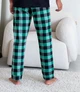 Домашня піжама для чоловіків COSY із фланелі (штани+лонгслив) XL зелено/чорний F200P+L02 - зображення 8