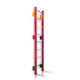 Стінка шведська дитяча Baby Sport SB Teenager Дерево 220х55 см до 80 кг Рожевий (0-220 (barby)) - зображення 1