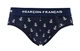 Труси сліпи Garcon Francais Slip18 чоловіча білизна бавовняна комфортна M Bleu ancres (3701195814683) - изображение 1