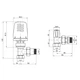 Термокомплект Icma 1/2" з антипротіканням кутовий №KIT_1100+774-940+805-940 - зображення 2