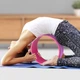 Йога кольцо для фитнеса и аэробики Springos Yoga Wheel YG0021 33 см розовый/фиолетовый - изображение 5