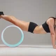 Йога кольцо для фитнеса и аэробики Springos Yoga Wheel YG0022 33 см розовый/бирюзовый - изображение 2