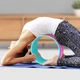 Йога кольцо для фитнеса и аэробики Springos Yoga Wheel YG0022 33 см розовый/бирюзовый - изображение 3