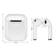 Наушники AirPods i12 BT с сенсором Bluetooth беспроводные наушники – вкладыши в зарядном кейсе 73065/98 - изображение 4