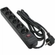 Сетевой фильтр питания Patron 3.0 m3*1mm2 (SP-1063) 6 розеток BLACK (EXT-PN-SP-1063) (154463) - изображение 1