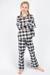 Піжама для дівчинки Cyberjammies Annie 5847 6-7 лет/122см Чорний у клітку (5051877368842) - изображение 1