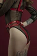 Гартери шкіряні Feral Feelings Belt briefs червоні - зображення 2