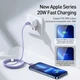 Кабель Baseus Crystal Shine Series Fast Charging Data Cable Type-C to iP 20W 1.2m CAJY000205 Purple - изображение 3