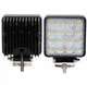 LED фара 12 24 Вольт. Светодиодная лэд фара на 16 диодов квадрат - изображение 3