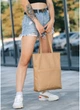 Жіноча сумка шопер Tote 41х30х10 см Sambag Бежевий (2000002081128) - зображення 4