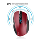 Беспроводная Bluetooth Мышь Tecknet M003 Red - изображение 2