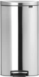 Бак для сміття Brabantia Pedal Bin FlatBack 30 л Матовий сталевий (482007) - зображення 1