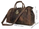 Кожаная дорожная сумка Vintage 52х30,5х19,5 см 000154413 - изображение 3