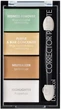 Палитра корректоров и хайлайтер Dermacol Corrector Palette с выравнивающим эффектом 8.8 г 4 цвета (8595003104012) - изображение 1