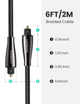 Кабель аудио Ugreen Toslink оптический 4.2mm 1М Black (AV108) - изображение 5