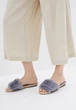 Шльопанці Pretty You London Faux 38 Grey (5060526412317) - зображення 3