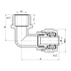 Уголок обжимной SD Forte 16х1/2" НР SF175W1615 - изображение 2