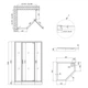 Душевая кабина Qtap Leo CRM10995-AC6 Clear 2020x900x900 мм + поддон Diamond 309912 90x90x12 см с сифоном - изображение 2